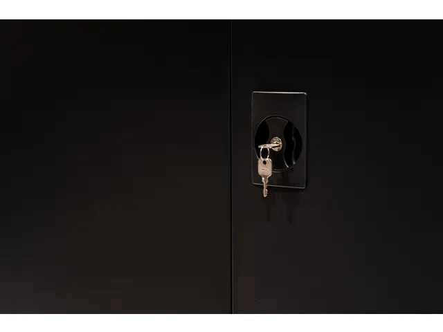 Draaideurkast 1850x900x400mm Zwart