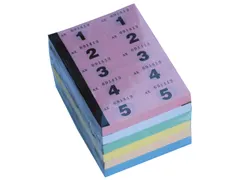 Nummerblok 1-1000 assorti 6 stuks