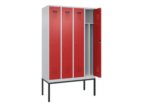 locker voor scheiding van kleding,HxBxD 2120x1200x500mm,4vak