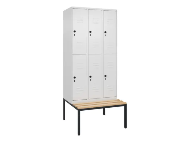 Dubbeldekse dekenkist,HxBxD 2120x900x815mm,3x2vak.,vak B 300mm