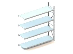 Breedvakstelling aanbouwveld HxBxD 2500x2251x650mm 4 stalen legborden