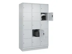 lockerkast HxBxD 1950x1200x500mm 3x5vakken cil.-slot sokkel