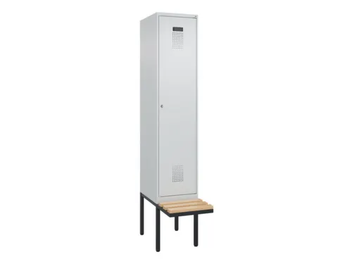 locker met bank,HxBxD 2120x400x815mm,1vak,vak B 400mm,cilinderslot