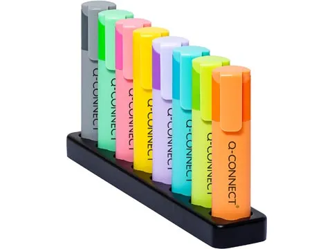 Markeerstiften Pastel Deskset 8 stuks assorti kleuren