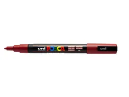 Verfstift Posca PC3M Fijne punt 0,9-1,3mm Donkerrood