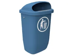 Poubelle extérieure DIN-PK 50L Bleu