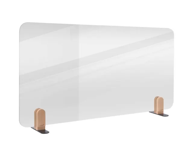 Bureauscherm Elements doorzichtig 60x120cm Houder