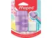 potloodslijper + gom Connect Soft Touch assorti pastelkleuren, op blis