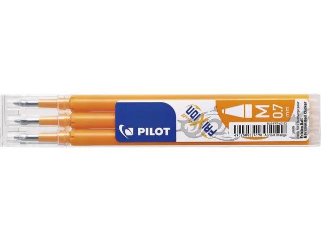Rollerpenvulling Pilot Frixion 0.7mm BLS-FR7 Abrikoos Medium Punt
