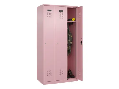 locker,HxBxD 1850x900x500mm,3vak,vak B 300mm,cil.-slot,staand op vloer