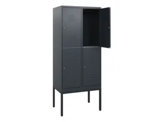 dubbeldekse locker,HxBxD 1950x800x500mm,2x2vak.,vak B 400mm - 2
