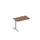 aanbouwtafel i.h.v. v. C-voet 620-820x1000x600mm canaletto-hout