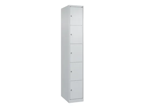 lockerkast HxBxD 1850x300x500mm 1x5vakken cil.-slot staand op vloer