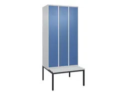 locker voor scheiding van kleding,HxBxD 2120x900x815mm,3vak