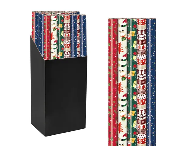 Geschenkpapier Kerst Mix 70cmx2m assorti