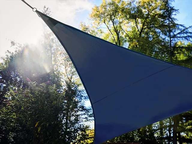 Zonnezeil Met LED- Sterrenhemel - Driehoek - 3.6 x 3.6 x 3.6m - Donke