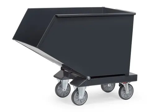 Afvalbakken 4703a Ral7016 750kg Aftapkraan