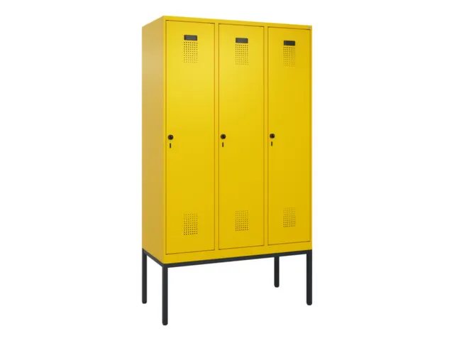 locker voor scheiding van kleding,HxBxD 2120x1200x500mm,3vak