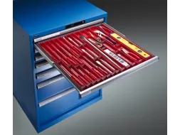 lade-indelingsset,v. werkbank,30bakdelen/12bakwanden,v. front H 50mm