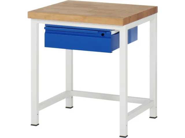 werkbank,RAL 7035/RAL 5010,HxBxD 840-1040x750x700mm,beukblad