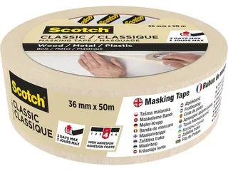 Afplaktape Scotch Classic 36mmx50m beige - 4