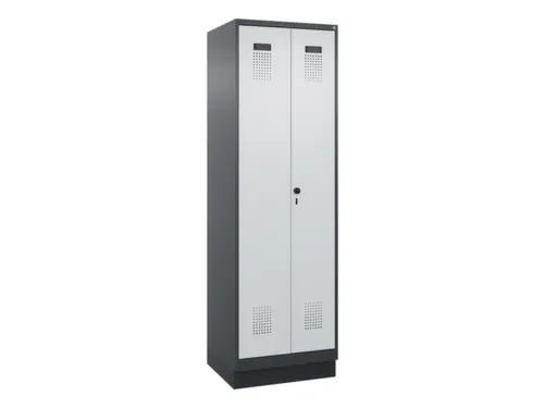 locker voor scheiding van kleding,HxBxD 1950x600x500mm,2vak