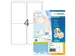 Herma 4250 Premium Adresetiketten A4 99.1x139mm Wit 400 stuks