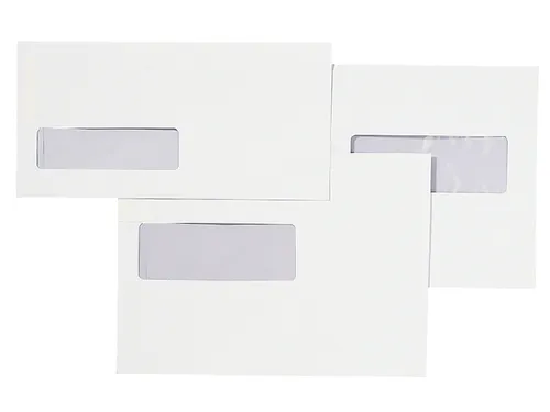 Envelop Quantore 110x220mm Venster Links 30x100mm Zelfklevend