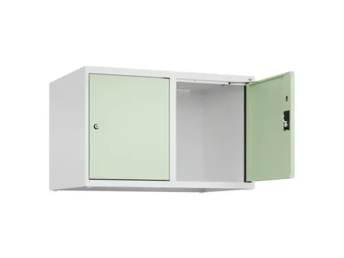 opzetkast,v. locker,2vak.,vak B 400mm,HxBxD 500x800x500mm,cilinderslot