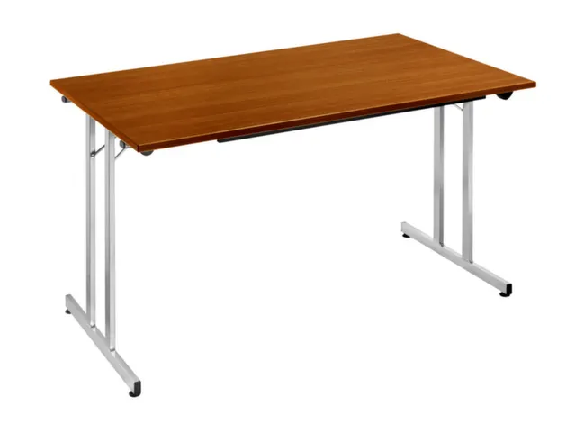 Klaptafel Vrijstaand 160x80 Cm Onderstel Aluminium Kersenhout