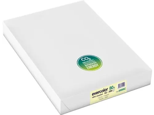 Evercolor gekleurd Gerecycleerd Papier A3 Geel