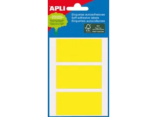 Apli Gekleurde Etiketten 34x67mm Geel - 1