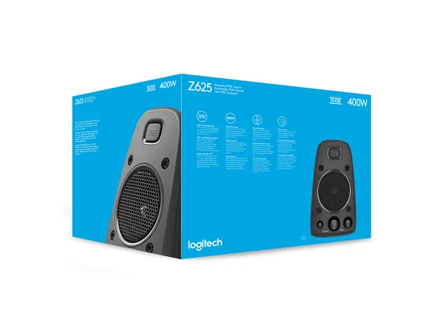 Système haut-parleurs Logitech Z625 avec caisson de basses et entrée