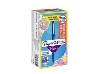 Fineliner Paper Mate Flair Original medium blauw valuepack à 36 stuks - 1