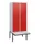 locker met bank,HxBxD 1950x800x815mm,2vak,vak B 400mm,draaigrendel