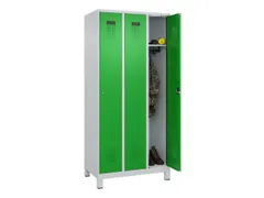 locker,HxBxD 1950x900x500mm,3vak,vak B 300mm,cil.-slot,voeten