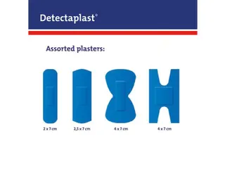 Detectaplast 8142U pleister waterafstotend blauw assorti 100 Stuks - 3