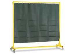 Lasscherm Verrijdbaar Pvc Strokengordijn Hxbxd 2000X2000X600Mm