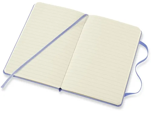 Notitieboek Moleskine pocket 90x140mm lijn hard cover hydrangea blue