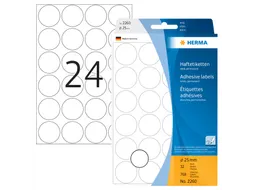 HERMA 2260 Multipurpose etiketten Rond 25mm Wit 768 stuks