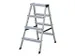 Escabeaux Universels Légers Aluminium Double Accès L 0 90 M H 0 85