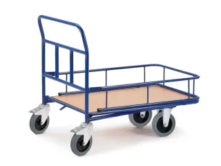 boordwandwagen,draagverm. 400kg,laadvl. LxB 960x635mm,houtplaat - 1