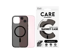 PanzerGlass CARE by Smokey Case w. Black MagSafe iPhone 15, Hoes