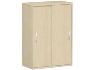 kantoor-schuifdeurkast HxBxD 1182x800x425mm hout esdoorn 2 OH - 1