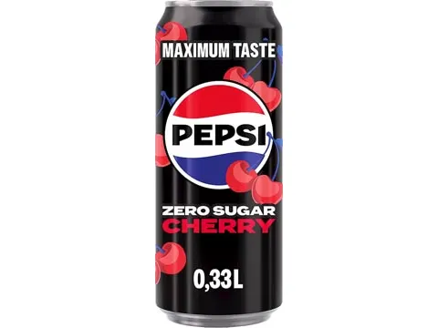 Zero Sugar Cherry frisdrank sleek blik 33 cl 12 stuks