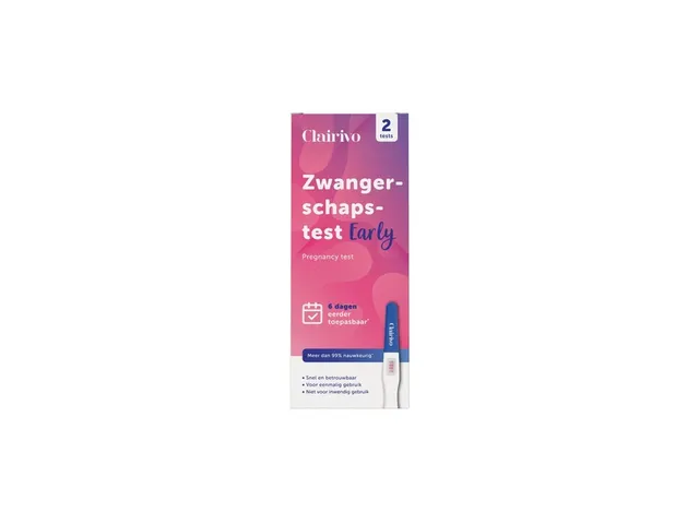 Clairivo Early Zwangerschapstest 2 stuks