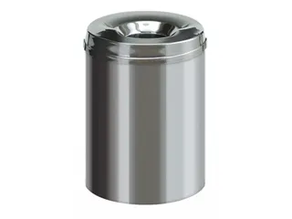 Vlamdovende papierbak 15 Liter RVS - 1