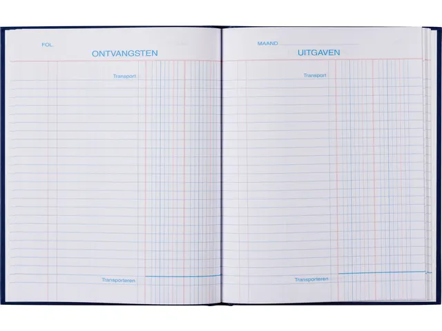 Kasboek Gebonden 210x165mm 96blz Met 2 Kolommen