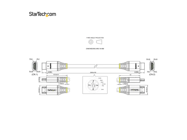 HDMI 2 Meter Gecertificeerde Ultra High Speed HDMI Kabel 48Gbps - 8K 6