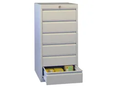 ladekast HxBxD 1000x500x600mm 6laden slot RAL7035 front RAL6011